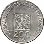 PRL, 200 złotych 1974, XXX Lat PRL, ODWROTKA