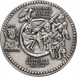 PRL, Seria królewska PTAiN, medal z 1982 roku, Władysław II Wygnaniec, SREBRO