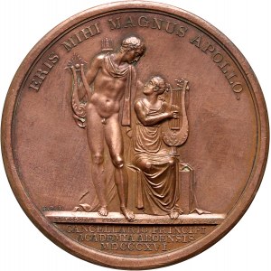 Rosja, Aleksander I, medal z 1816 roku, Wybór Mikołaja Pawłowicza na rektora Uniwersytetu Abo