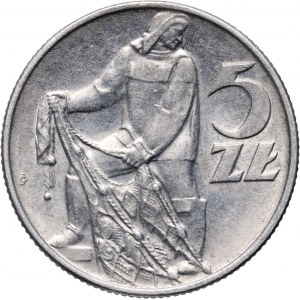 PRL, 5 złotych 1971, Rybak