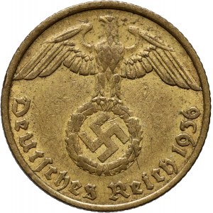 Germany, Third Reich, 10 Reichspfennig 1936 E, Muldenhütten