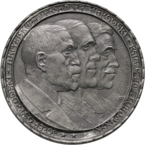 XX wiek, medal z 1917 roku, Rada Regencyjna, J. Ostrowski, A. Krakowski, Książę Z. Lubomirski