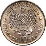 PRL, zestaw 2 x 10 złotych 1964, Kazimierz Wielki, napis wklęsły i wypukły