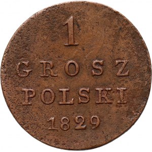 Królestwo Kongresowe, Mikołaj I, 1 grosz polski 1829 FH, Warszawa