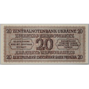 Ukraine, 20 Karbovanets 5.03.1942