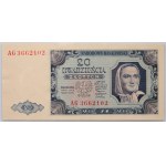 PRL, 20 złotych 1.07.1948, seria AG