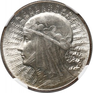 II RP, 5 złotych 1933, Warszawa, Głowa Kobiety