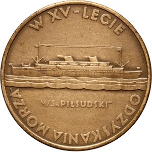 II RP, medal z 1935 roku, XV rocznica Odzyskania dostępu do morza - Liga Morska i Kolonjalna