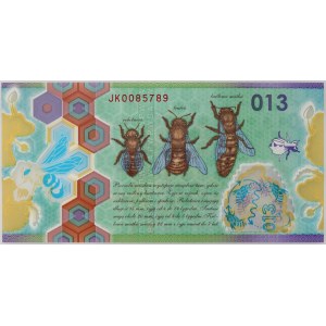PWPW, 013, banknot testowy, Pszczoła miodna, 2013, seria JK
