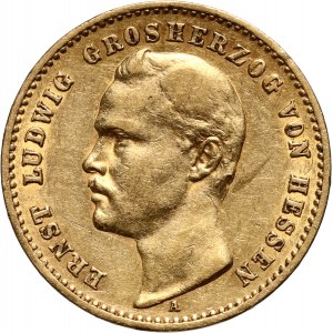 Germany, Hessen, Ernst Ludwig, 10 Mark 1893