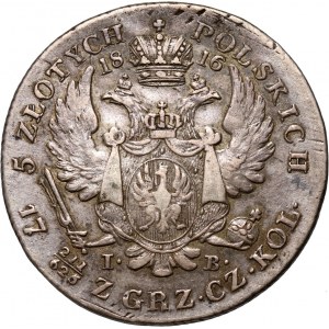 Królestwo Kongresowe, Aleksander I, 5 złotych 1816 IB, Warszawa