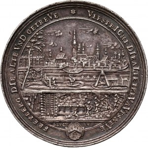 Germany, Saxony, Friedrich August II, medal from 1733, Opening of the mine in Freiburg