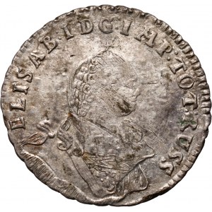 Rosja, Elżbieta I, monety bite dla Prus, 1/6 talara 1761, Królewiec