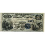 Stany Zjednoczone Ameryki, Iowa, National Bank of Des Moines, 10 dolarów 1882, Date Back