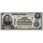 USA, Virginia, National Bank of Richmond, 5 Dollars 1902, Date Back