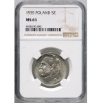 II RP, 5 złotych 1935, Józef Piłsudski