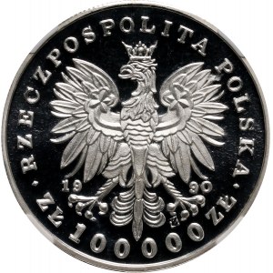 III RP, 100000 złotych 1990, Mały tryptyk, Józef Piłsudski