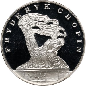 III RP, 100000 złotych 1990, Mały tryptyk, Fryderyk Chopin