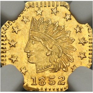 Stany Zjednoczone Ameryki, California Gold 1852, Indianin