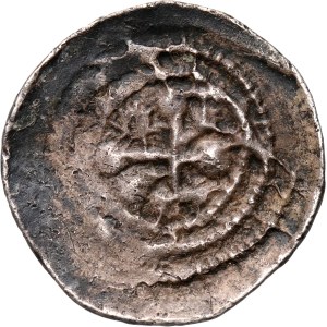 Bolesław III Krzywousty 1107-1138, denar, walka rycerza ze smokiem