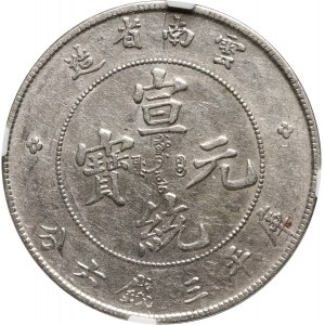 Chiny, Yunnan, 50 centów bez daty (1909-11)