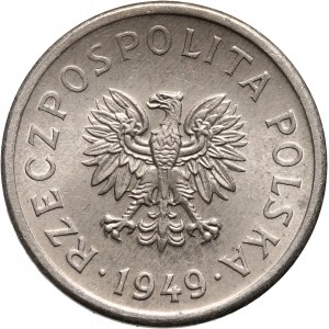 PRL, 10 groszy 1949, PRÓBA, nikiel
