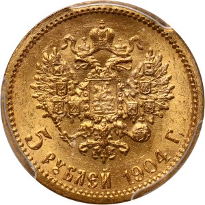 Russia, Nicholas II, 5 Roubles 1904 (АP), St. Petersburg