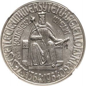 PRL, 10 złotych 1964, Kazimierz Wielki, PRÓBA, nikiel