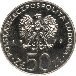PRL, 50 złotych 1979, Mieszko I, PRÓBA, nikiel