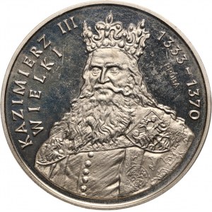 PRL, 500 złotych 1987, Kazimierz III Wielki, PRÓBA, nikiel
