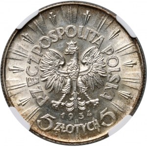 II RP, 5 złotych 1934, Warszawa, Józef Piłsudski