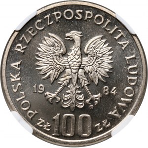 PRL, 100 złotych 1984, 40 Lat PRL, Warszawa, Prooflike