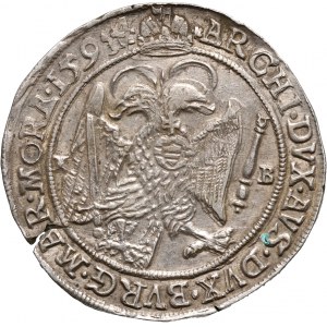 Węgry, Rudolf II, 1/2 talara 1594 KB, Kremnica