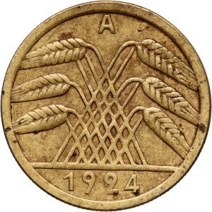 Niemcy, Republika Weimarska, 50 Reichspfennig 1924 A, Berlin
