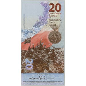 III RP, 20 złotych 2020, 100. rocznica Bitwy Warszawskiej, niski numer - RP0000082