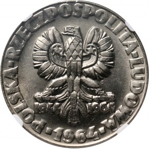 PRL, 20 złotych 1964, Drzewo, PRÓBA, nikiel