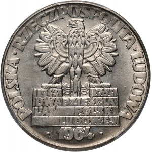 PRL, 10 złotych 1964, Nowa Huta, PRÓBA, nikiel
