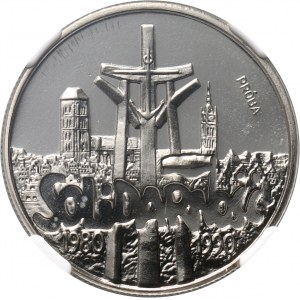 III RP, 10000 złotych 1990, Solidarność 1980-1990, PRÓBA, nikiel