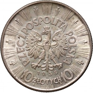 II RP, 10 złotych 1938, Warszawa, Józef Piłsudski