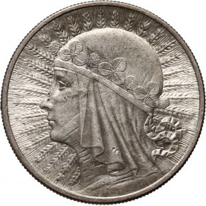 II RP, 10 złotych 1932, Londyn, Głowa Kobiety