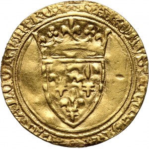 Francja, Karol VI (1380-1422), Écu d'or à la couronne