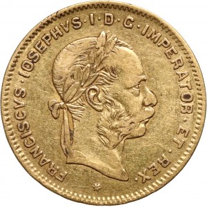 Austria, Franz Joseph I, 4 Florin = 10 Francs 1885, Vienna