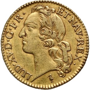 Francja, Ludwik XV, louis d'or 1744 W, Lille