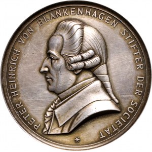 Liwonia, medal w srebrze, Piotr Henryk von Blankenhagen
