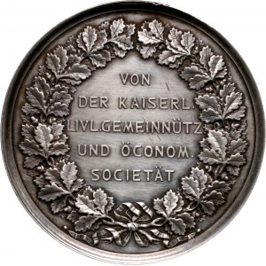Liwonia, medal w srebrze, Piotr Henryk von Blankenhagen
