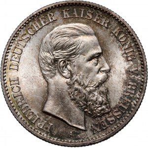 Germany, Prussia, Friedrich III, 2 Mark 1888 A, Berlin