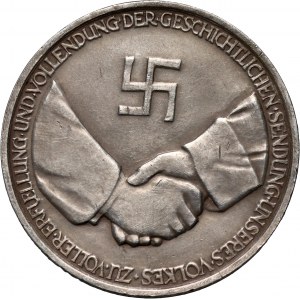 Niemcy, III Rzesza, medal (bez daty), upamiętniający pośmiertnie Paula von Hindenburga