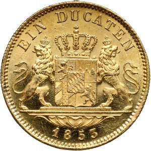 Germany, Bavaria, Maximilian II, Ducat 1853, Munich