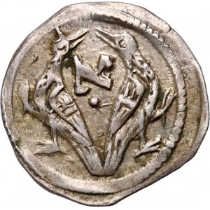 Węgry, Stefan V 1270-1272, denar, Ptaki