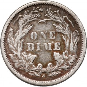 Stany Zjednoczone Ameryki, 10 centów (Dime) 1871 S, San Francisco, Liberty Seated